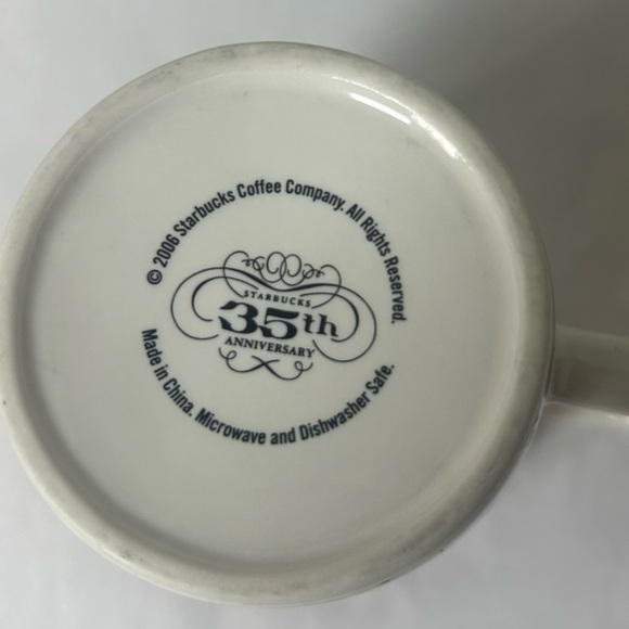 Starbucks Coffee Mug 35th Anniversary Mermaid Split Tail Copper Brown 2006 13 oz - Picture 5 of 10